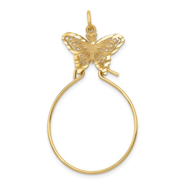 10k Butterfly Holder Charm