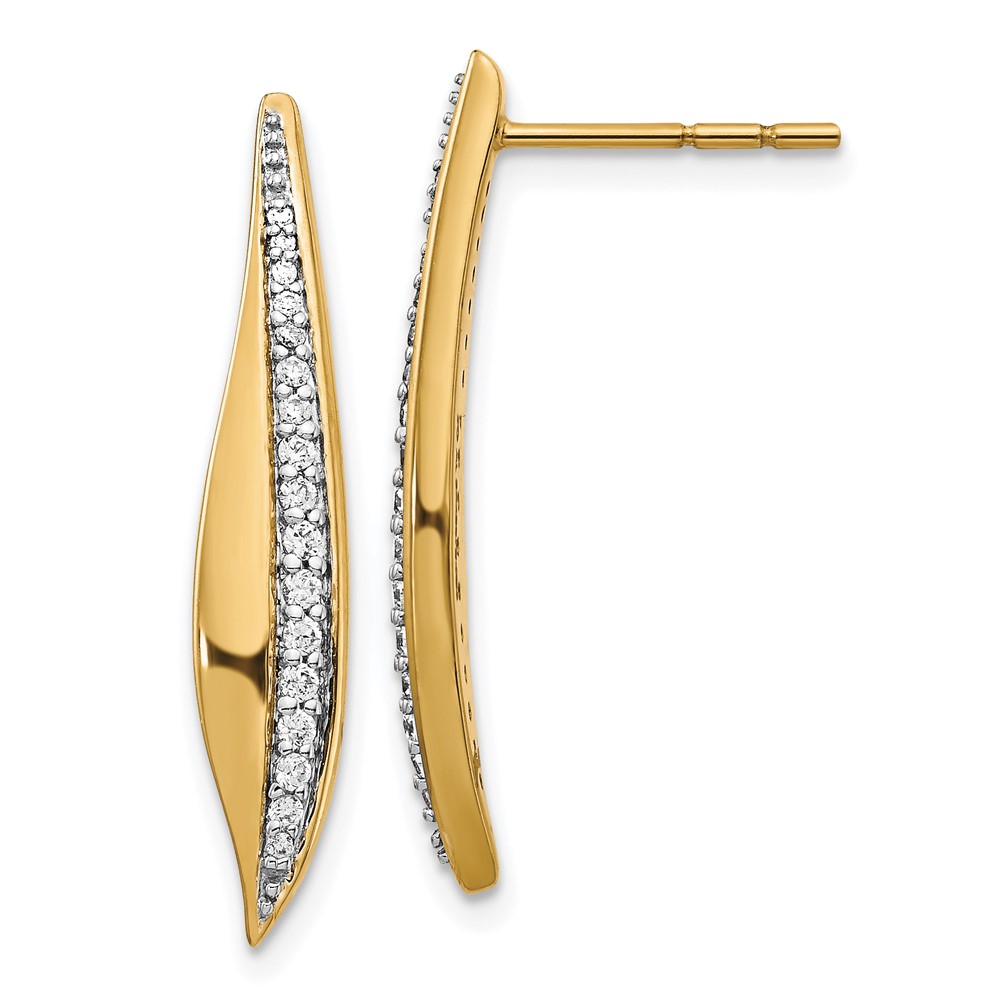 14k Diamond Post Earrings