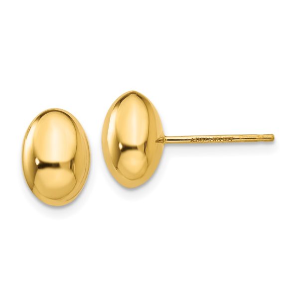 14K Gold Polished Post Earrings