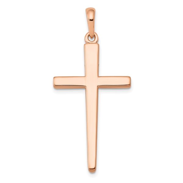 14k Rose Gold Cross Pendant