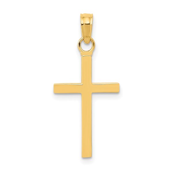 14k Polished Cross Pendant