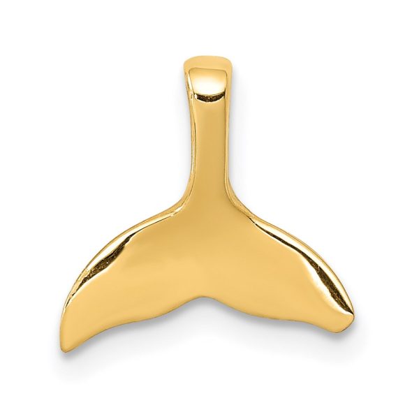 14k Whale Tail Chain Slide