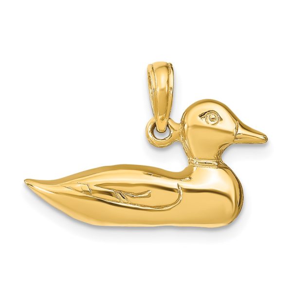 14k Mallard Charm