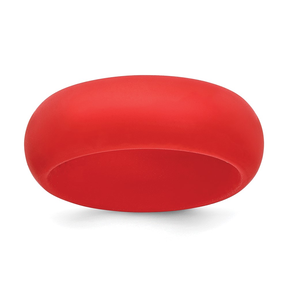 Silicone Red Domed Band