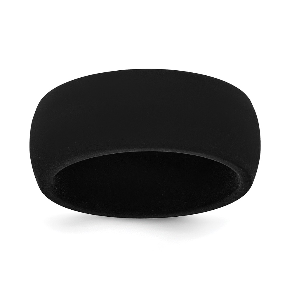 Silicone Black Domed Band