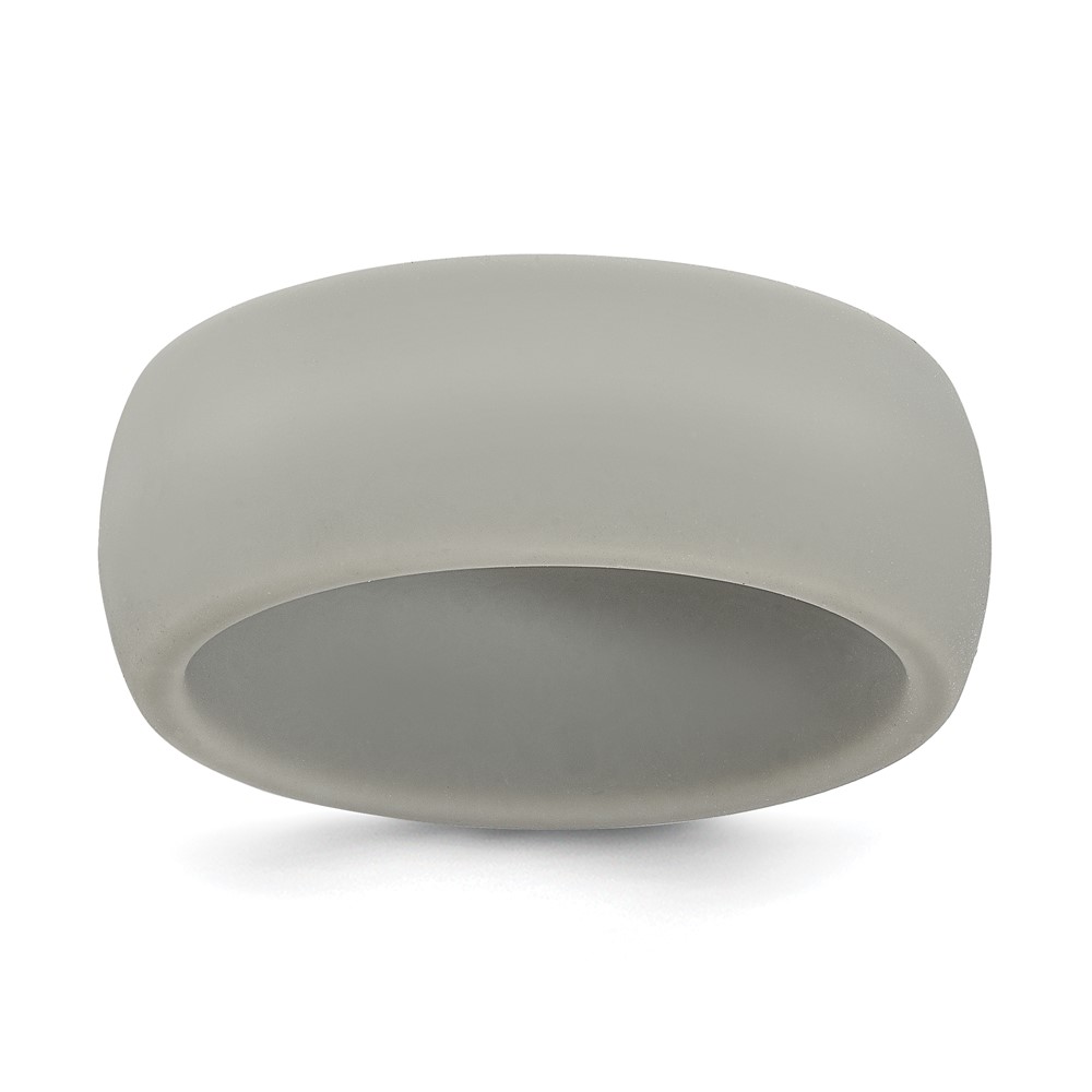 Silicone Light Grey Domed Band