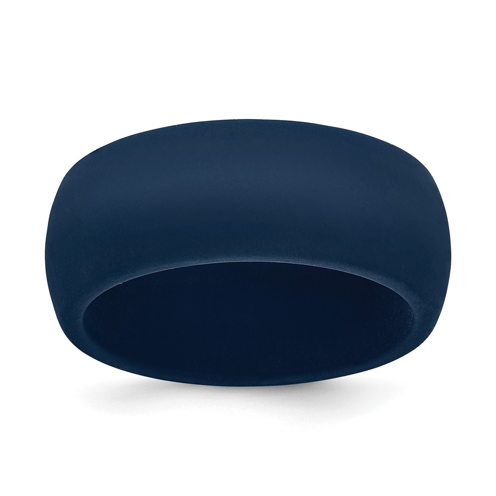 Silicone Navy Blue Domed Band