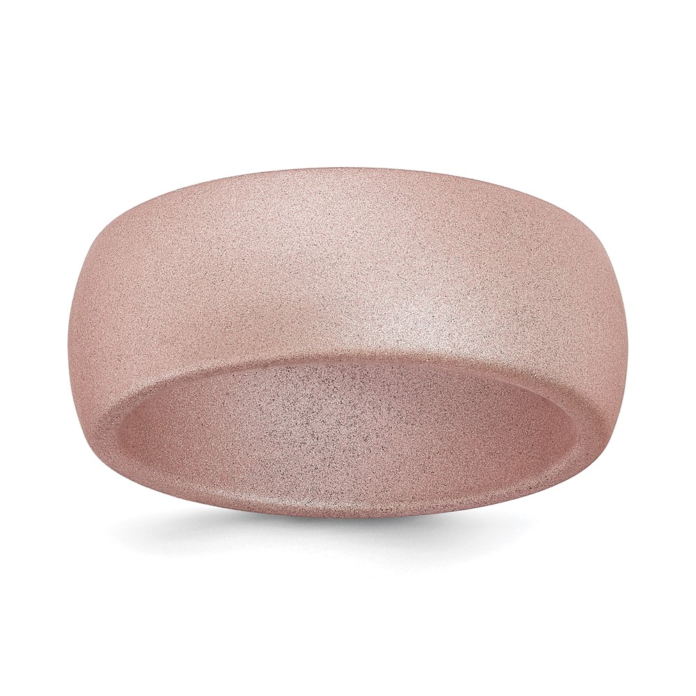 Silicone Pink Metallic Domed Band