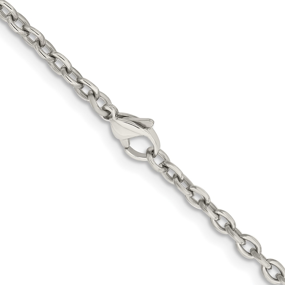 Chisel Stainless Steel Polished Cable Chain | J.C.’s Jewelry