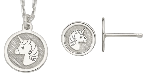 Sterling Silver Unicorn Set