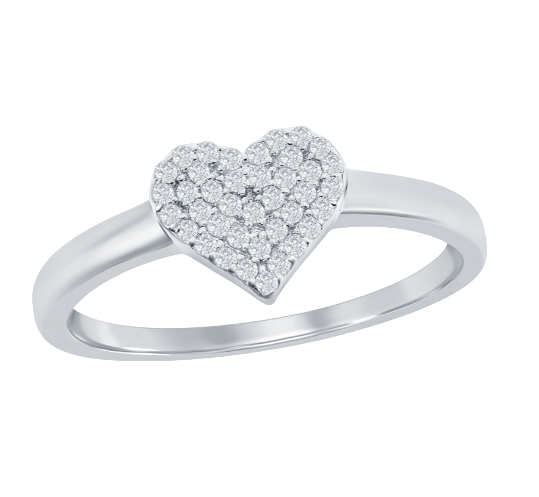 Sterling Silver Heart RIng