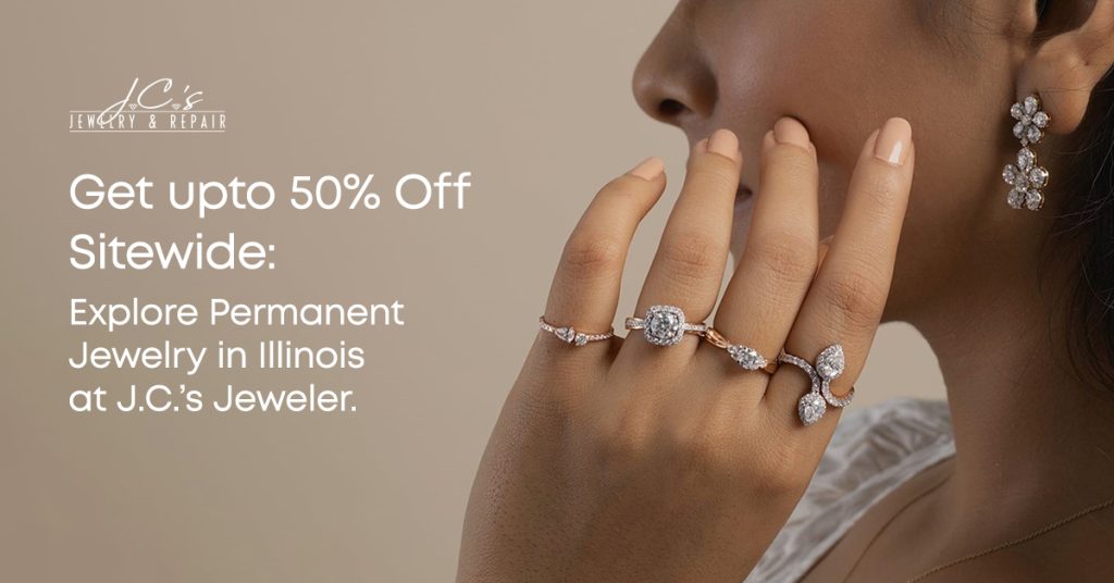 women wearing Permanent Jewelry in Illinois